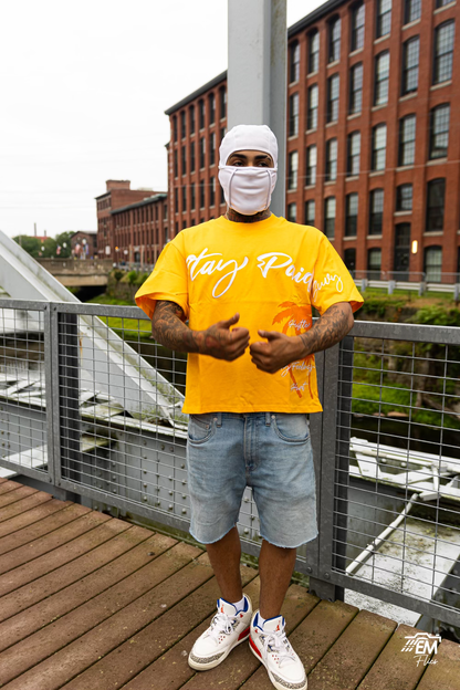 SUVY "Stay Paid" Short Sleeve Orange t-shirt