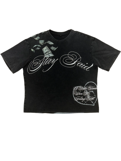 SUVY "Stay Paid" Black Short Sleeve T-Shirt