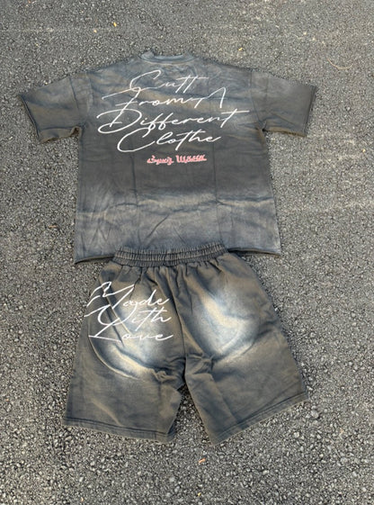 SUVY Short Sleeve cropped T-Shirt & Shorts