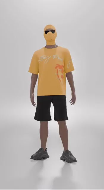 SUVY "Stay Paid" Short Sleeve Orange t-shirt